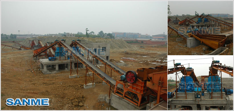 時(shí)產(chǎn)400噸河卵石制砂生產(chǎn)線