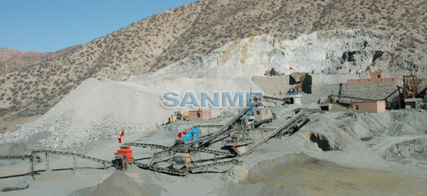 內(nèi)蒙100噸鐵礦石破碎生產(chǎn)線